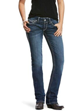 Dresden Mid-Rise Stretch Stackable Straight Leg Jeans for Comfort & Style